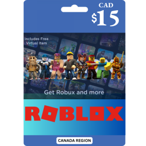Roblox Canada $15 Canada Dollar (CAD$) - Instant Delivery (Prepaid Only)