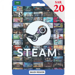 Steam Gift Card - 20 Riyals (SAR) - Instant Delivery (Prepaid Only)