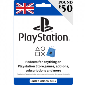 PlayStation UK - £50 Pounds (£) - Instant Delivery (Prepaid Only)