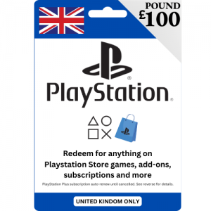 PlayStation UK - £100 Pounds (£) - Instant Delivery (Prepaid Only)