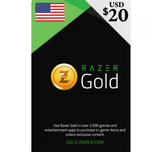 Razer Gold USA $20 - Dollars ($) - Instant Delivery (Prepaid Only)