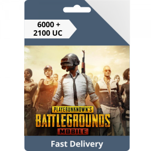 PUBG Mobile 6000 + 2100 UC - Instant Delivery (Prepaid Only)