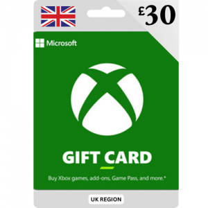 Xbox Live UK - 30 Pounds (£) - Instant Delivery (Prepaid Only)