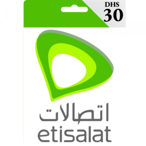 ETISALAT - 30 Dirham (AED) - Instant Delivery (Prepaid Only)