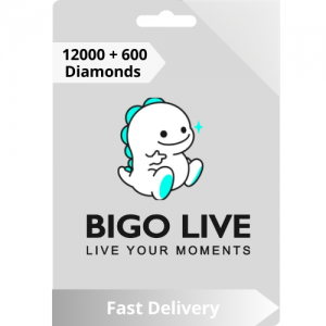 Bigo live 12000 + 600 Bonus Diamonds  -  Instant Delivery (Prepaid Only)